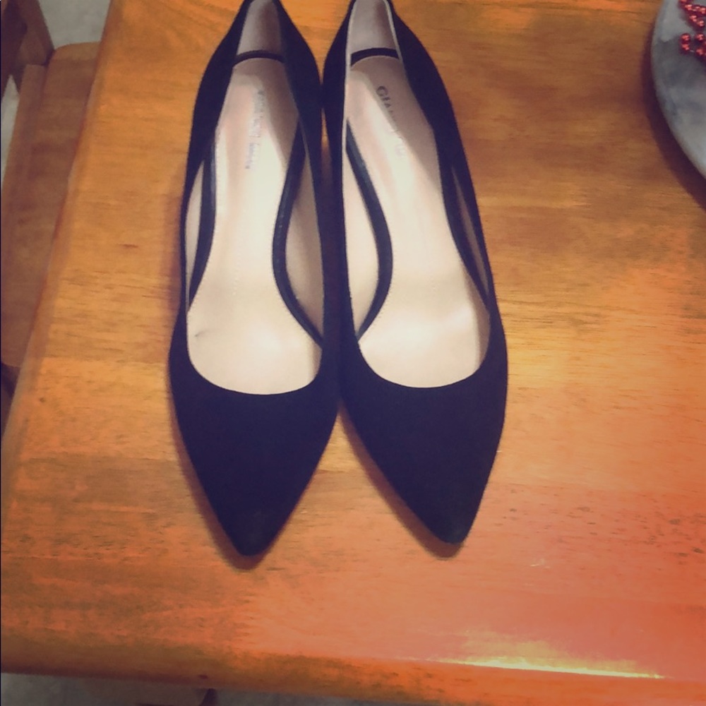 Gianni Bini Black suede pump women’s size 10